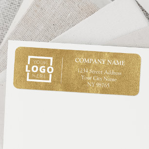 Custom Company Logo Business Return Address Labels