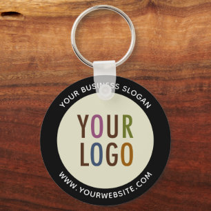 Custom Company Logo Button Keychain No Minimum