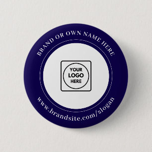 Custom Company Logo Corporate Branding Design 6 Cm Round Badge