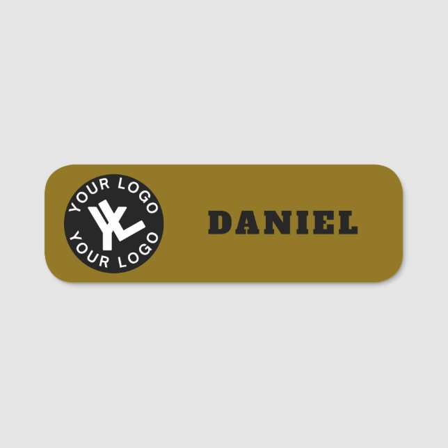 Custom Company Logo Employee Magnetic Name Tag (Front)