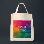 Custom Company Logo Here Trendy Template Tote Bag<br><div class="desc">Add Your Business Company Logo Here Elegant Modern Template Shopping Grocery Tote Bag.</div>