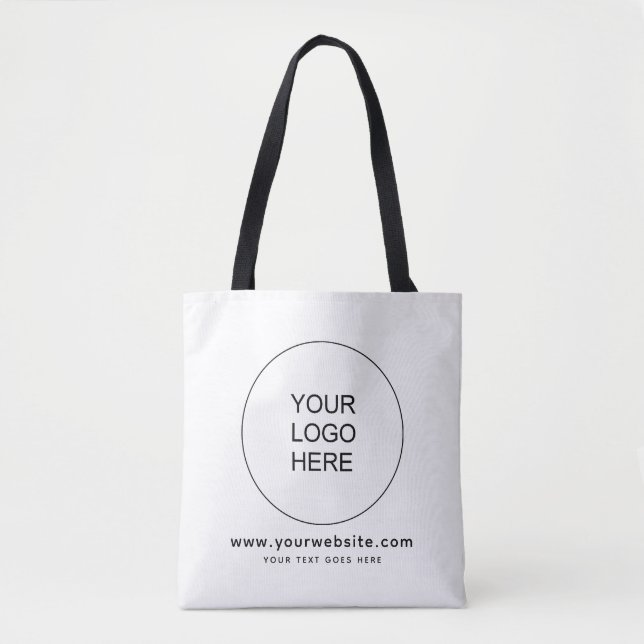 Custom Company Logo Here Website Shoulder Tote Bag (Front)