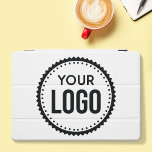 Custom Company Logo iPad Pro Cover<br><div class="desc">Personalise a cover with this simple and minimalist logo template,  and promote your company or business to increase leads and generate more sales. Add your logo,  if you need help or matching items,  please contact me.</div>