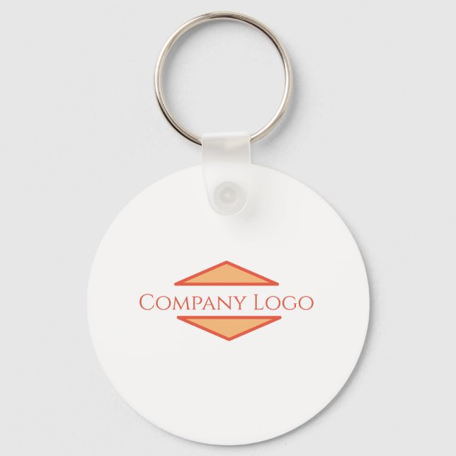 Custom Company Logo  Key Ring (Front)