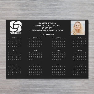 Custom Company Logo Marketing 2025 Calendar Magnet