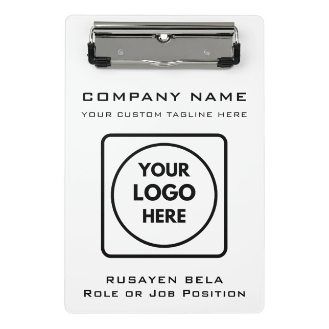 Custom Company Logo Mini Pro clipboard (Front)