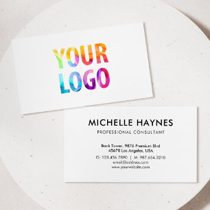 Custom Company Logo Modern Corporate Business Card