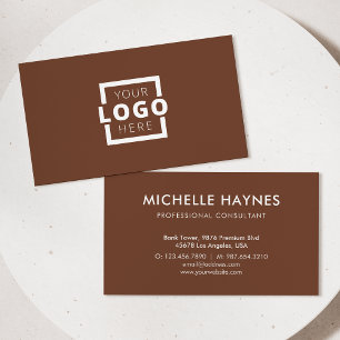Custom Company Logo Modern Corporate Business Card
