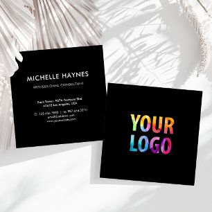 Custom Company Logo Modern Corporate Square Business Card