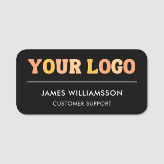 Custom Company Logo Modern Employee Staff Magnetic Name Tag