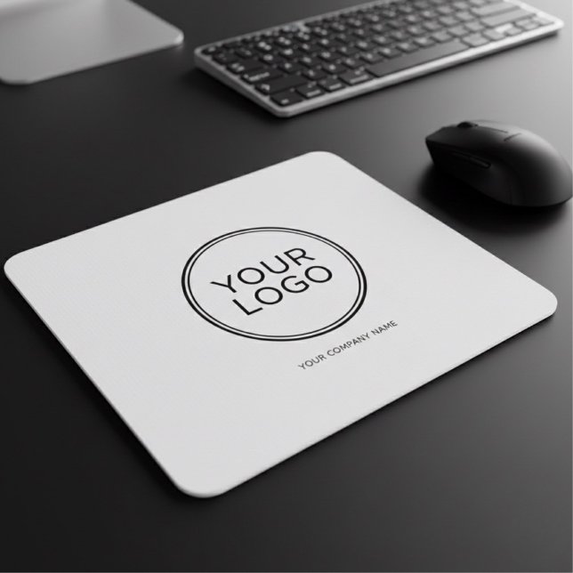 Custom Company Logo  | Modern Minimalist  Mouse Pad (Creator Uploaded)