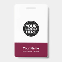 Custom Company Logo Name Title Bar Code