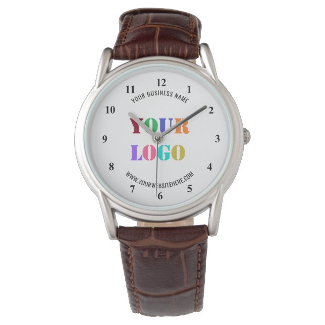 Custom Company Logo Name Website Business Watch (Front)
