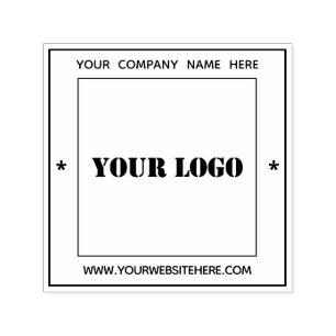 Custom Company Logo Name Website Stamp Template