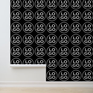 Custom Company Logo or Image on Black Wallpaper