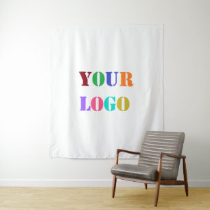 Custom Company Logo or Photo Personalised Tapestry