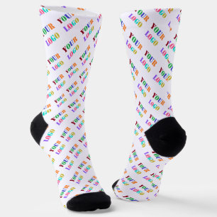 Custom Company Logo or Photo Socks Your Colours