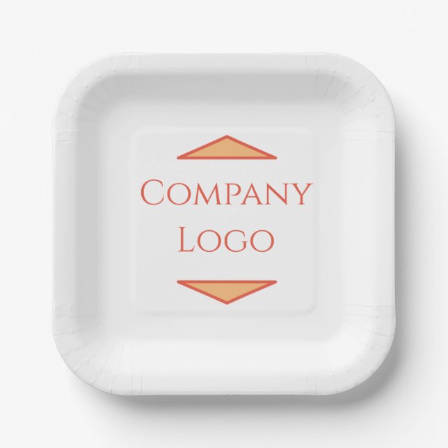 Custom Company Logo  Paper Plate (Front)