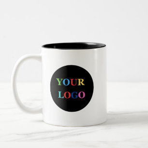 Custom Company Logo Personalised Business Two-Tone Coffee Mug