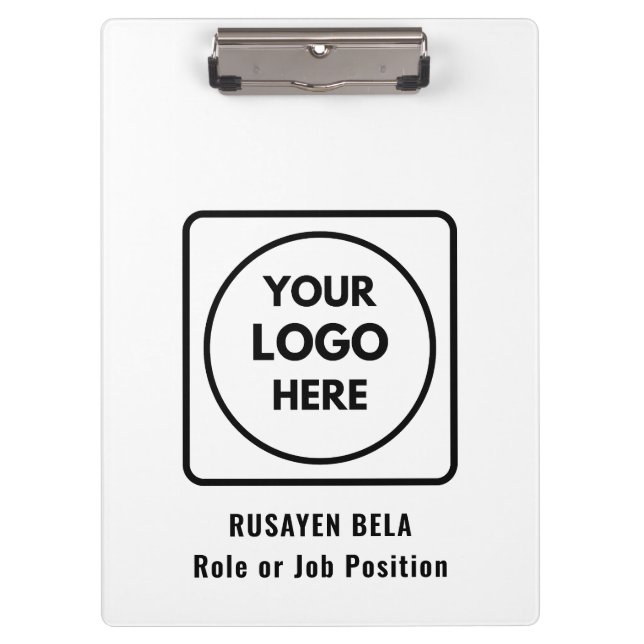 Custom Company Logo Pro Design clipboard (Front)
