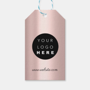 Custom Company Logo Product Description Rose Gift Tags