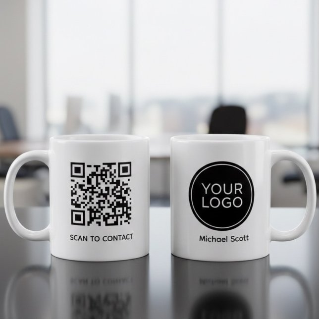 Custom Company Logo & Professional Employee Name  Coffee Mug (Creator Uploaded)