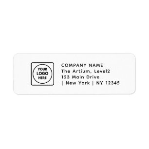 Custom Company Logo Professional Return Address Return Address Label