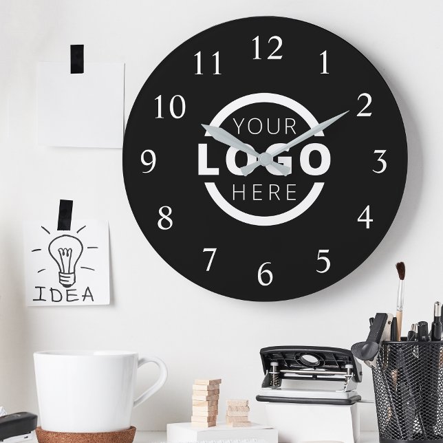 Custom Company Logo Promotional Branded Large Clock (Creator Uploaded)