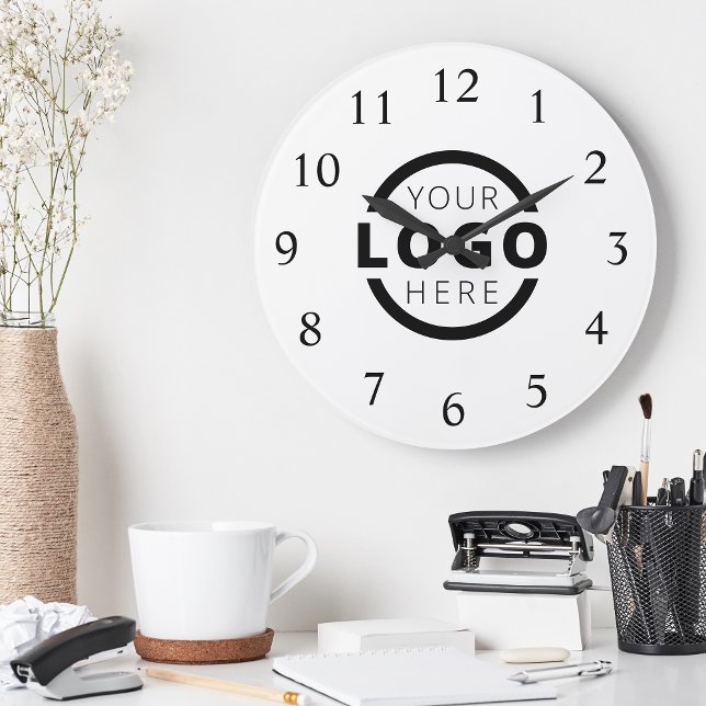 Custom Company Logo Promotional Branded Round Clock (Creator Uploaded)