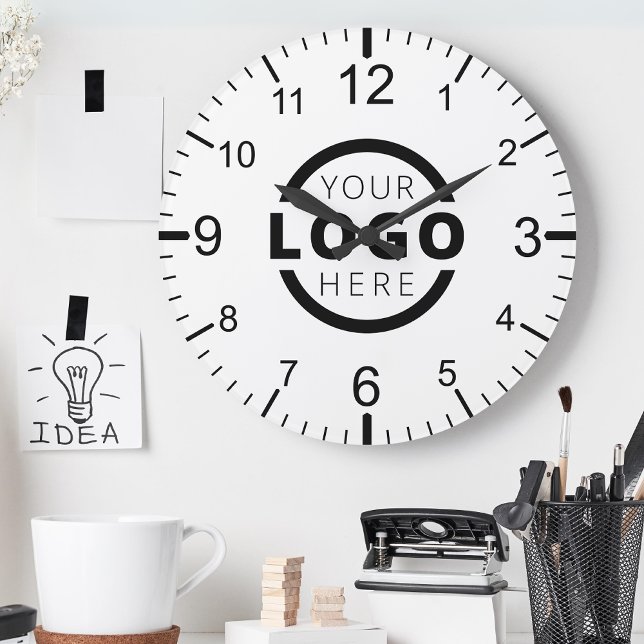 Custom Company Logo Promotional Branded Round Clock (Creator Uploaded)