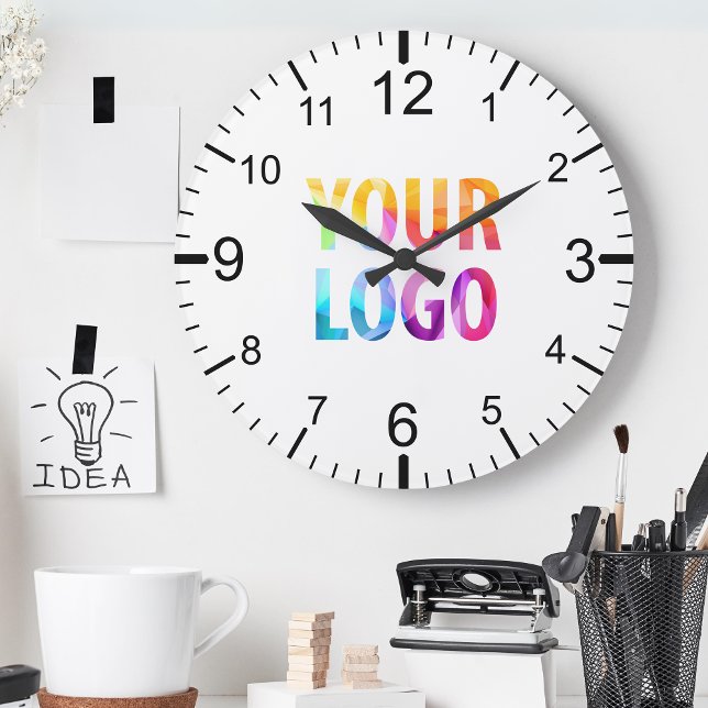 Custom Company Logo Promotional Branded Round Clock (Creator Uploaded)