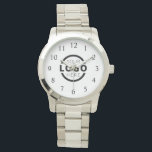 Custom Company Logo Promotional Branded Watch<br><div class="desc">Add your custom business corporate logo to create a unique wrist watch. Makes a great promotional giveaway or corporate gift for customers,  vendors,  employees or other special people. Choose from different types of watches like stainless steel. No minimum quantity,  no setup fees.</div>