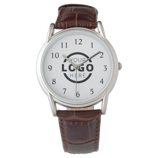 Custom Company Logo Promotional Branded Watch (Front)