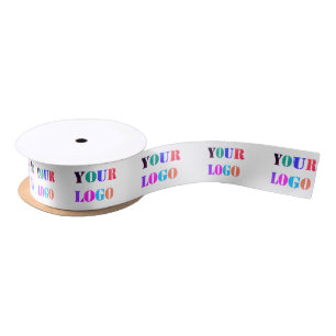 Custom Company Logo Promotional Business Ribbon Satin Ribbon