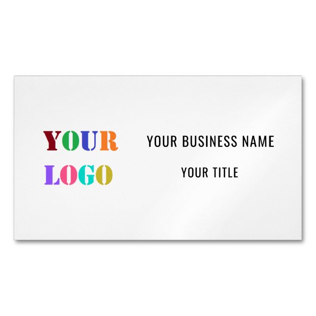 Custom Company Logo Promotional Personalised Magnetic Business Card (Front)