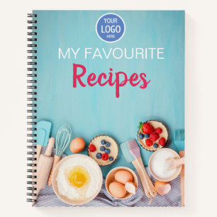 Custom Company Logo Promotional Recipe Notebook
