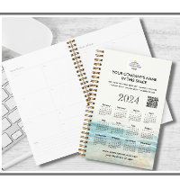 Custom Company Logo QR Code Planner Calendar