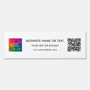 Custom Company Logo QR Code Yard Business Outdoor Garden Sign