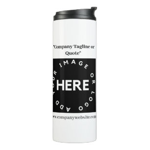 Custom Company Logo & QR Corporate Promotional Thermal Tumbler