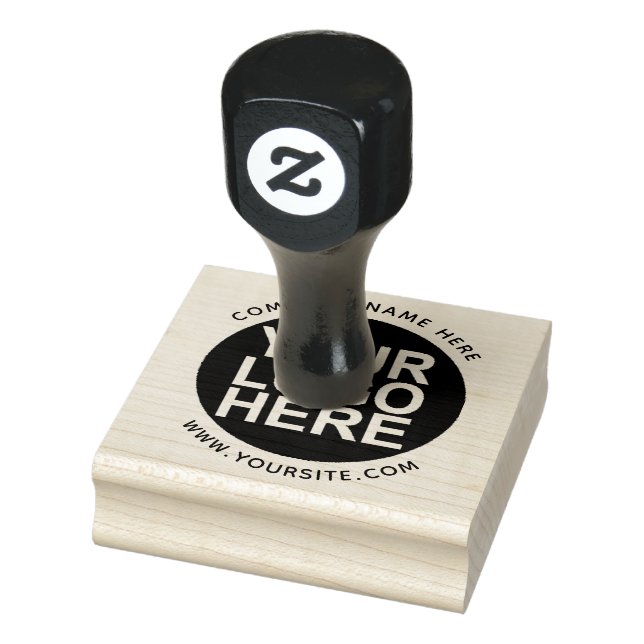 Custom Company Logo Round Rubber Stamp (Stamp)