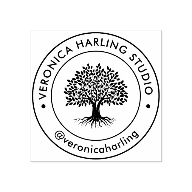 Custom Company Logo Rubber Stamp – Design  (Imprint)