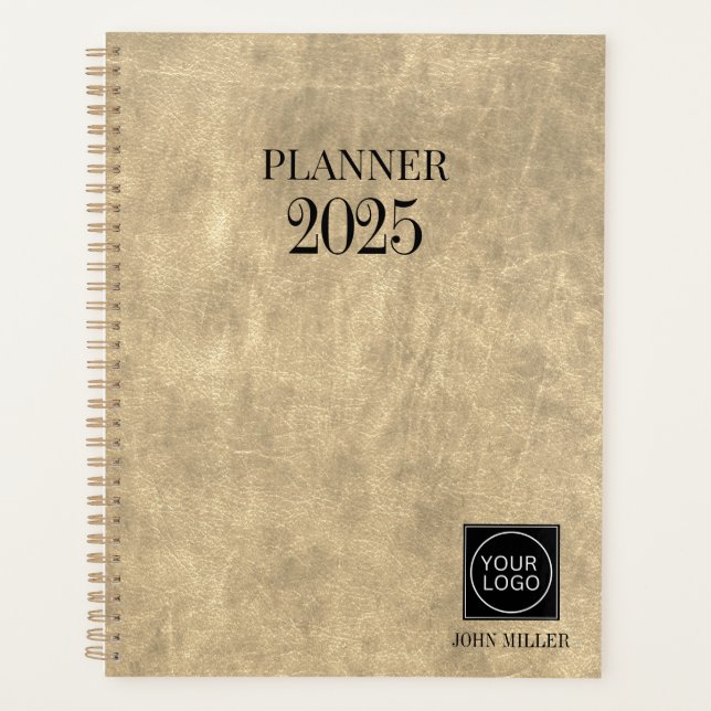 Custom Company Logo Simple Office Planner (Front)
