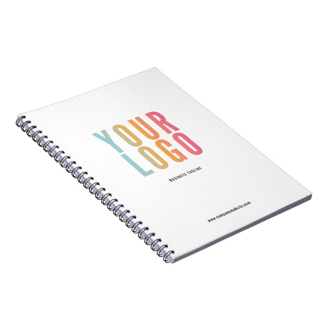 Custom Company Logo Simple Promotional Notebook (Right Side)