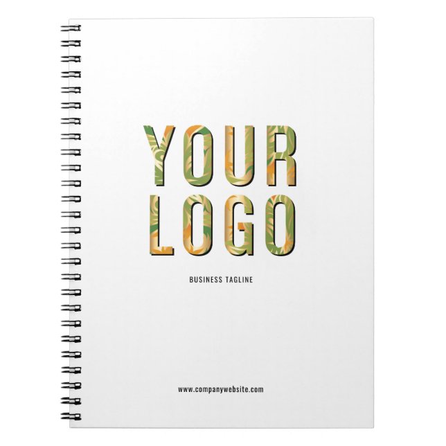 Custom Company Logo Simple Promotional Notebook (Front)