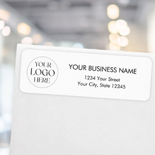 Custom Company Logo Small Business Return Address Label
