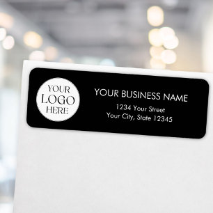 Custom Company Logo Small Business Return Address Label