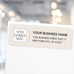 Custom Company Logo Small Business Return Address Label