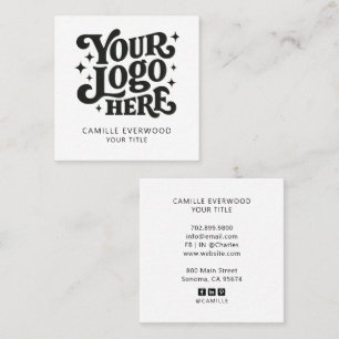 Custom Company Logo Square Business Card