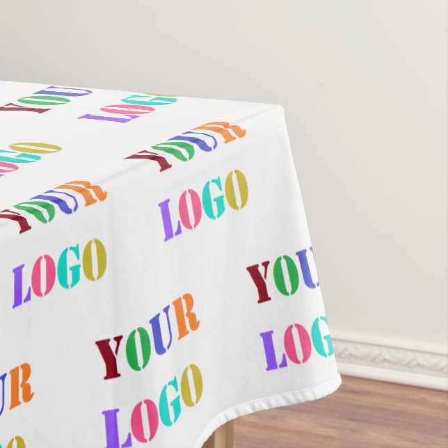 Custom Company Logo Tablecloth Business Promotion (In Situ)