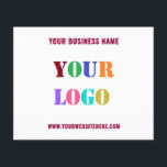 Custom Company Logo Text and Colour Business Flyer<br><div class="desc">Custom Colours and Fonts - Design Your Own Personalised Flyer with Your Company Logo and Text Promotional Business Flyers / Gift - Add Your Logo / Image or QR Code - Photo / and Text - Name / Information / More - Resize and move elements with Customisation tool. Choose /...</div>